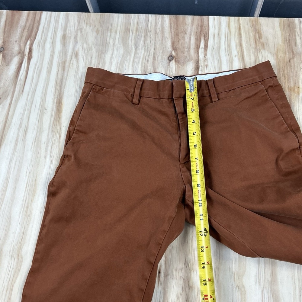 Banana Republic Men FITS 32x29 Orange Aiden Slim Fit Rapid Movement Chino Pants - Picture 8 of 10